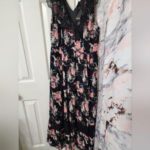 NWT black floor length Torrid dress.